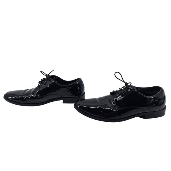 The Black Tux Mens Black Leather Oxford Dress‎ Shoes Formal Tuxedo Size 12 - Picture 5 of 10